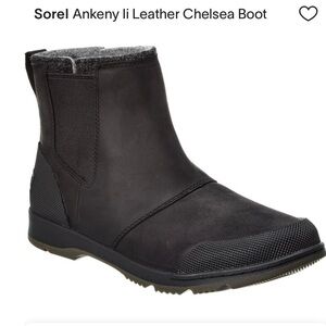 SOREL
Ankeny II WP Leather Chelsea Boot black , men size 8.5 new